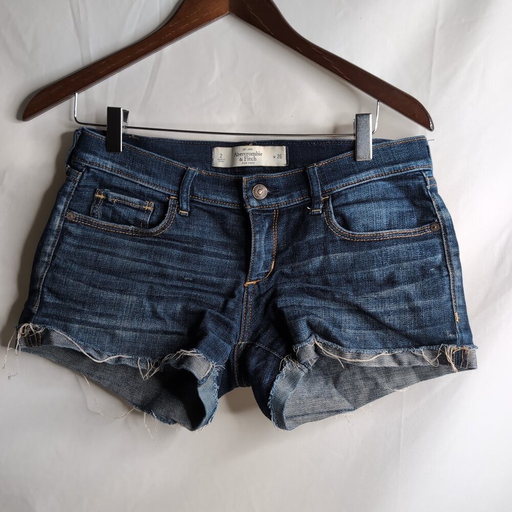 Abercombie & Fitch Women's Y2K Low Rise Booty Shorts, Size 2 (26" Waist)